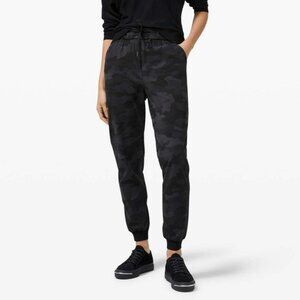 Lululemon Stretch High-Rise Jogger Full Length, Black/Gray Camo, Size 12